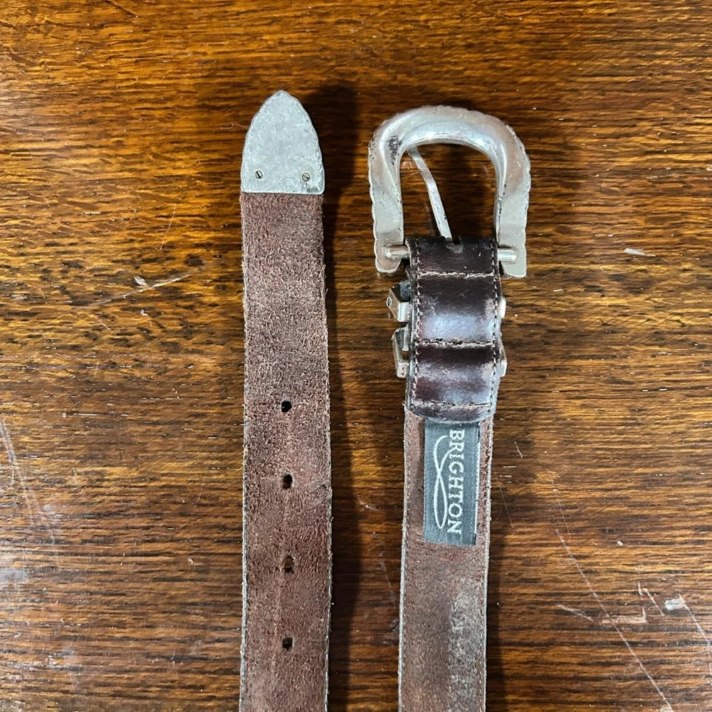 Brighton Distressed Leather Women's Belt Sz Medium